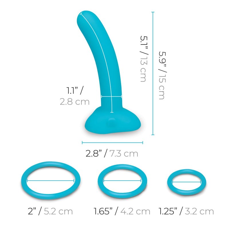 b-Vibe Everybody Strap-On Harness Set With 6” Silicone Dildo Peg